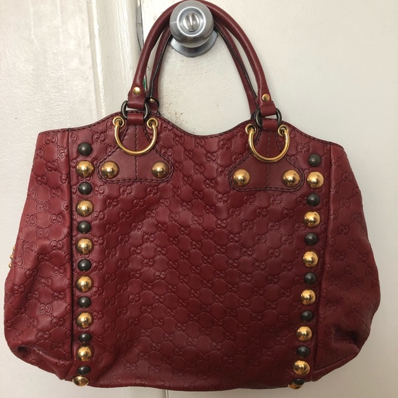 Gucci Babouska Large Fringe Studded Heart Tote Bag - Picture 4 of 6